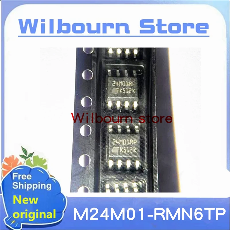 10PCS~50PCS/LOT 24M01RP M24M01-RMN6 M24M01-RMN6TP SOP-8 New original