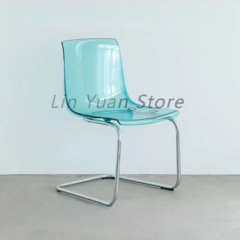 Ergonomic Plastic Dining Chairs Acrylic Lounge Banquet Design Dining Chairs Party Transparent Sillas Comedor Outdoor Furniture