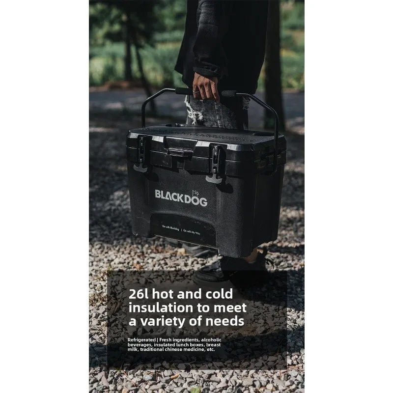 بلاك دوج آيس كيوب دلو طويل الأمد التخزين البارد سيارة العزل الجليد في الهواء الطلق صندوق العزل الثلاجة المحمولة التخييم