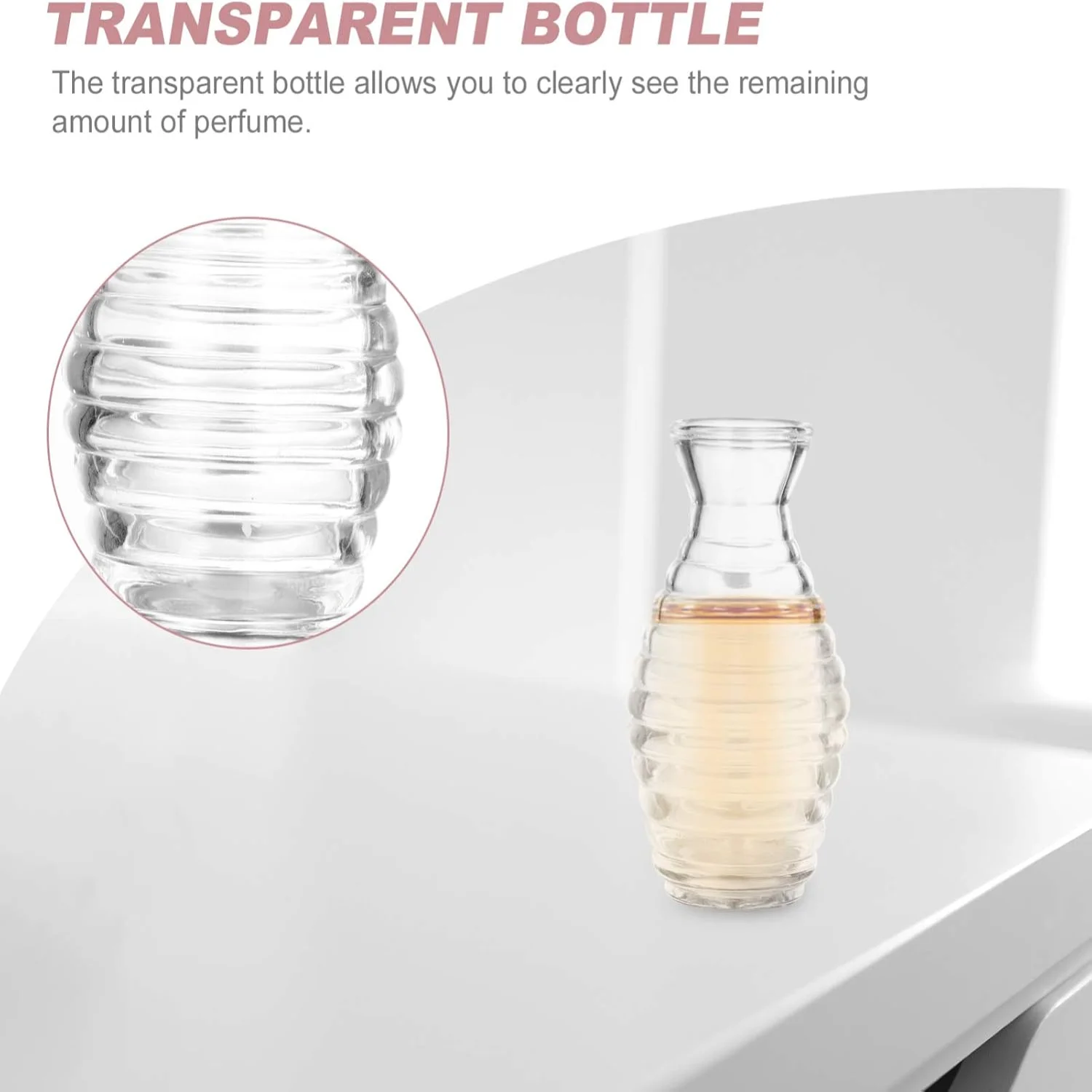 

3pcs Bottle Round Diffuser Jars Diffuser Jars Jars Decorative Diffuser Bottles Fragrance Decorative Opening Jars Bottling to O
