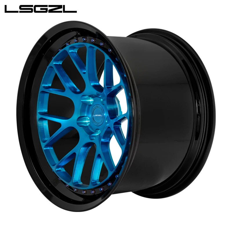 LSGZL Custom Rims Passenger Car Wheels 5x120 19inch 2-peice Forged Mercedes 20 Inch Rims