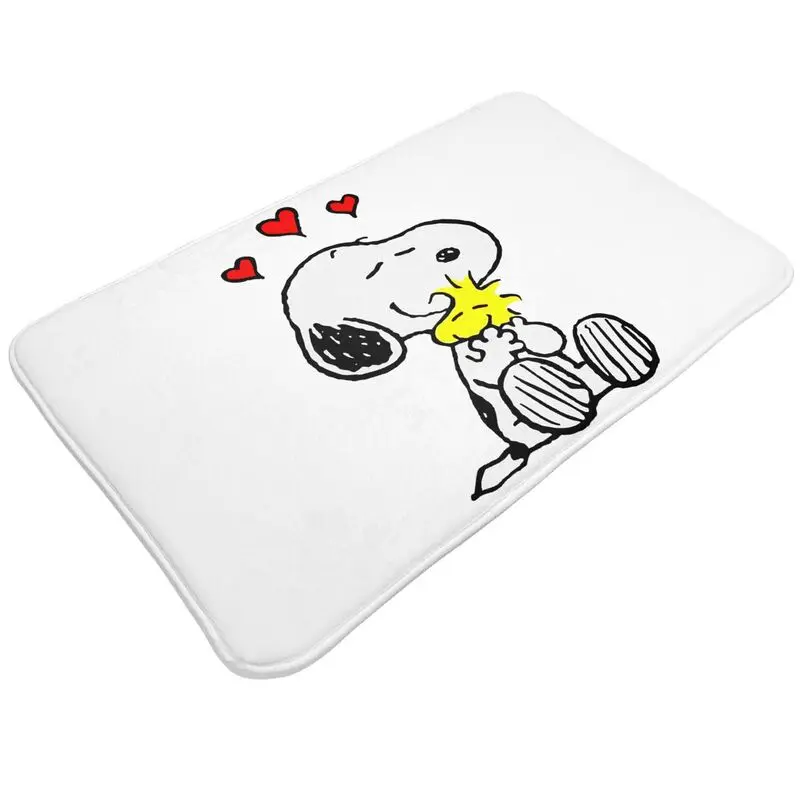 Personalized Manga Snoopy Woodstock Doormat Mat Anti-Slip Animation Dog Kitchen Bathroom Garden Rug Carpet 40*60cm