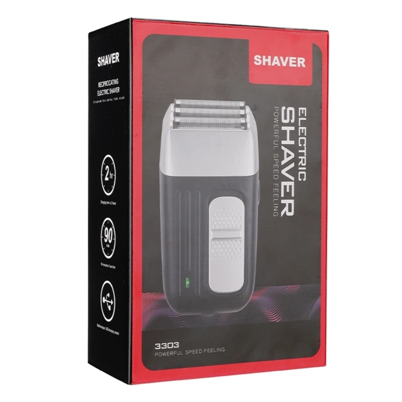 Potente rasoio ricaricabile per uomo Barbiere Foil Rasoio elettrico Barba Rasoio Dropshipping