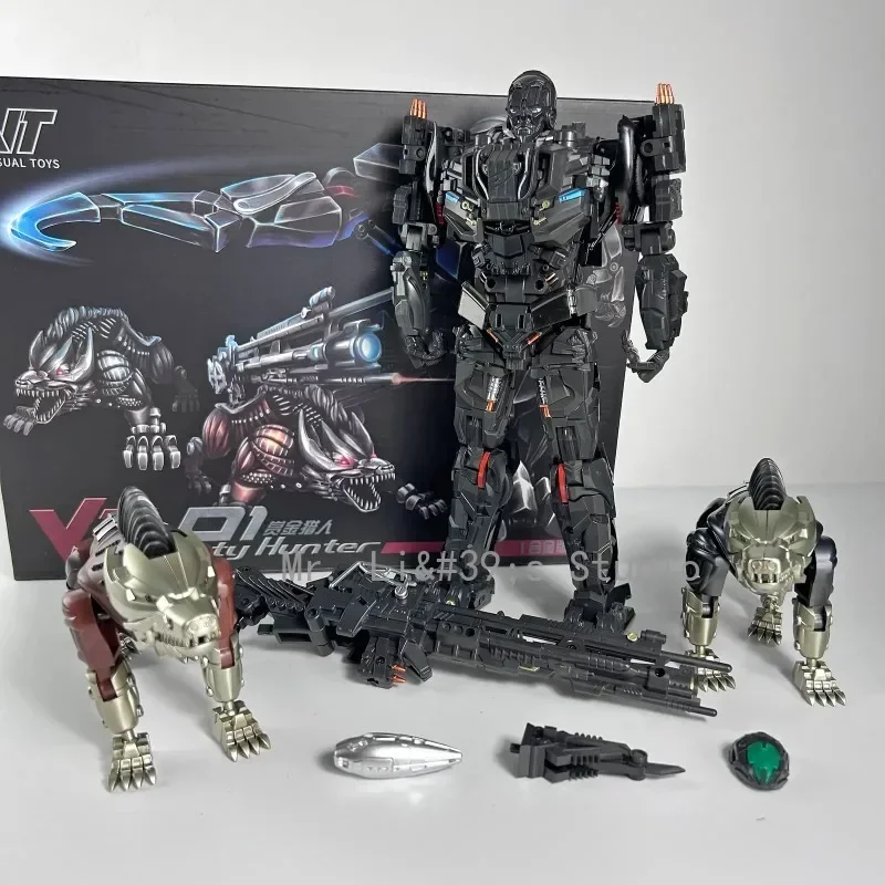 In Stock Transformation Toys VT-01 VT01 Vision Toy Bounty Hunter Lockdown UT Peru Action Figure with Two Dogs Anime Series