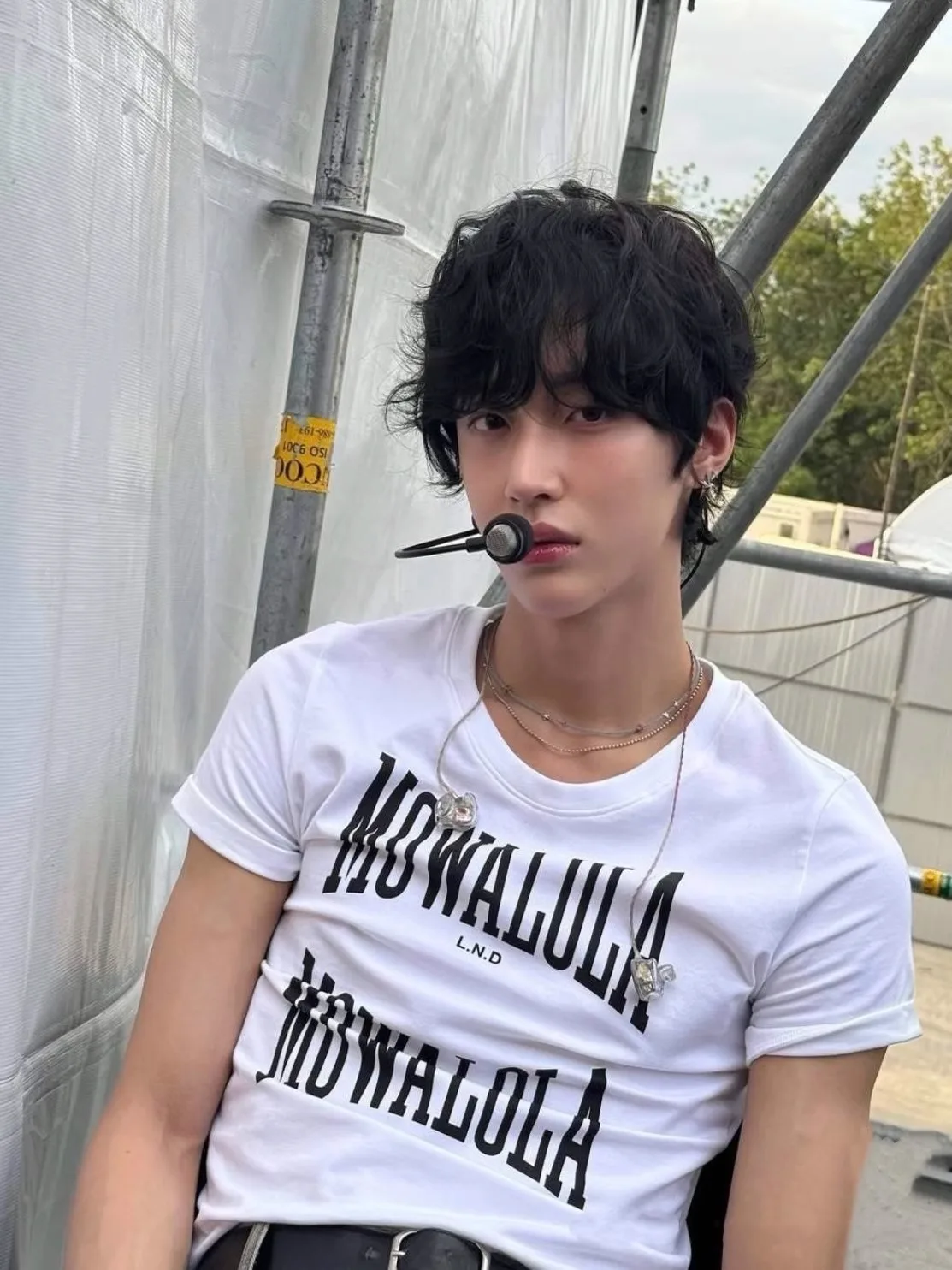 

Футболка Mowa Double Sweat свободного кроя, белая, с принтом, из хлопка, молодежная, повседневная, с коротким рукавом