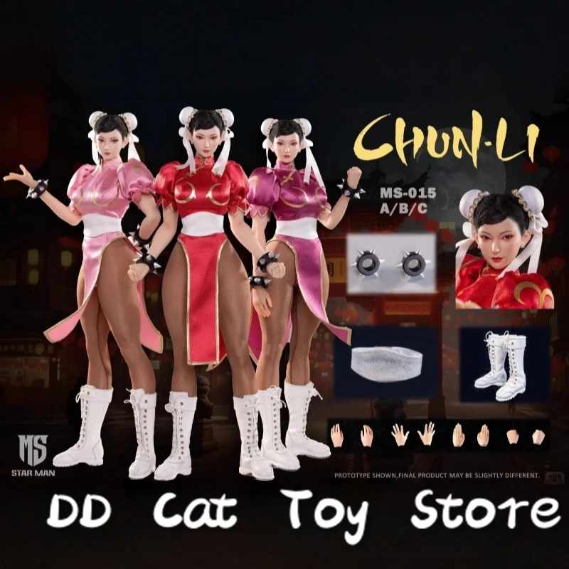 

В наличии: Оригинальная коллекционная фигурка Star Man MS-015, Женщина-бойцесс Чун Ли, масштаб 1/6, аниме-фигурка, подарок на день рождения, игрушка.