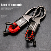 Motorcycle Keyring Metal Key Ring Keychain For Toyota GRsport Hilux Aygo Yaris Corolla Rav4 CHR Auris Cruiser Prius Accessories