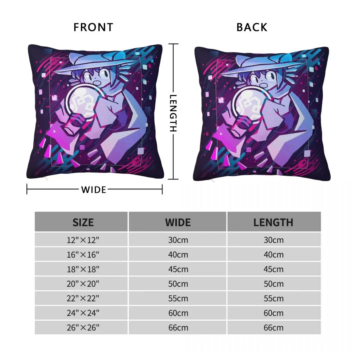 OneShot Niko Neno Square Pillowcase Polyester Linen Velvet Pattern Zip Decorative Bed Cushion Cover 18