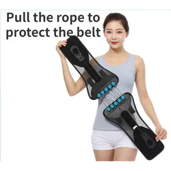 Pull Rope Pulley Orthopedic Waist Support Pain Relief Lumbar Posture Corrector Adjustable Breathable Waist Trainer Brace Belt