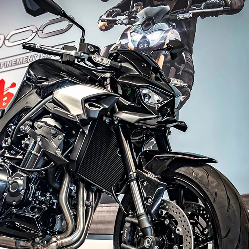 Für KAWASAKI Z900/SE2025, Motorrad, Abtrieb, Winglet, aerodynamischer Flügel, Frontspoiler-Set, neues Zubehör, Frontspoiler – Detail 1