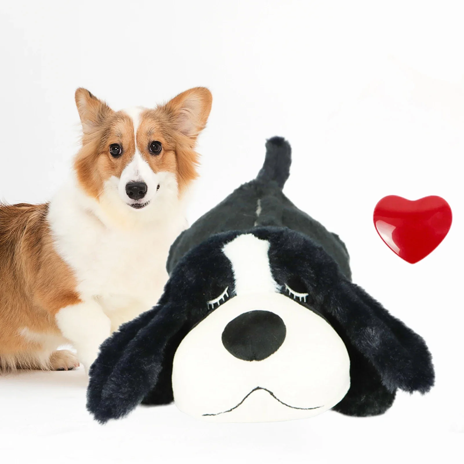 Puppy Heartbeat Toy, Pet Stuffed Animal Plush Toys Dog Toy Dog stairs Dog teething toys Interactive dog toys Snuffle mat dog Dog