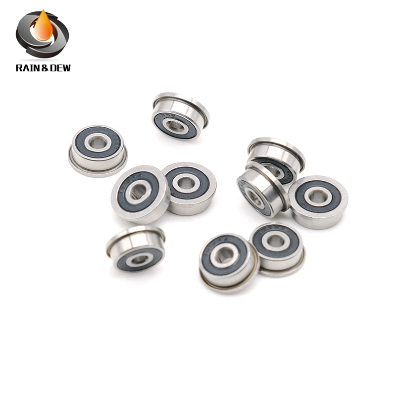 

F623RS Bearing 3*10*4 mm ABEC-7 12 Pcs, F623-2RS Flange Ball Bearings For VORON 0 Motion, Use In A/B Drive Units Idlers XY Joint