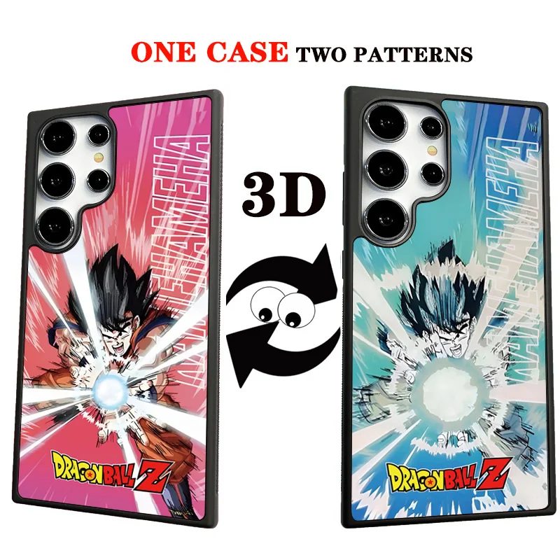 

Anime Gokus Trunks Dragons Ball 3D Changing Visual Phone Case for Samsung Galaxy S25 S24 S23 S22 Ultra Plus Hard Back Cover