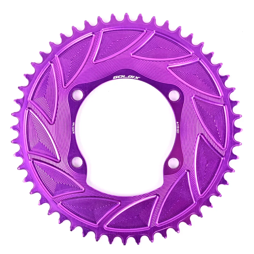 AliExpress NONE 110 BCD 4 Bolt Chainring 3mm Offset 46t 48t 50t 52t 54t 56t Sprocket Aero for Shimano R7000 R7100 R8100 R9200 1X