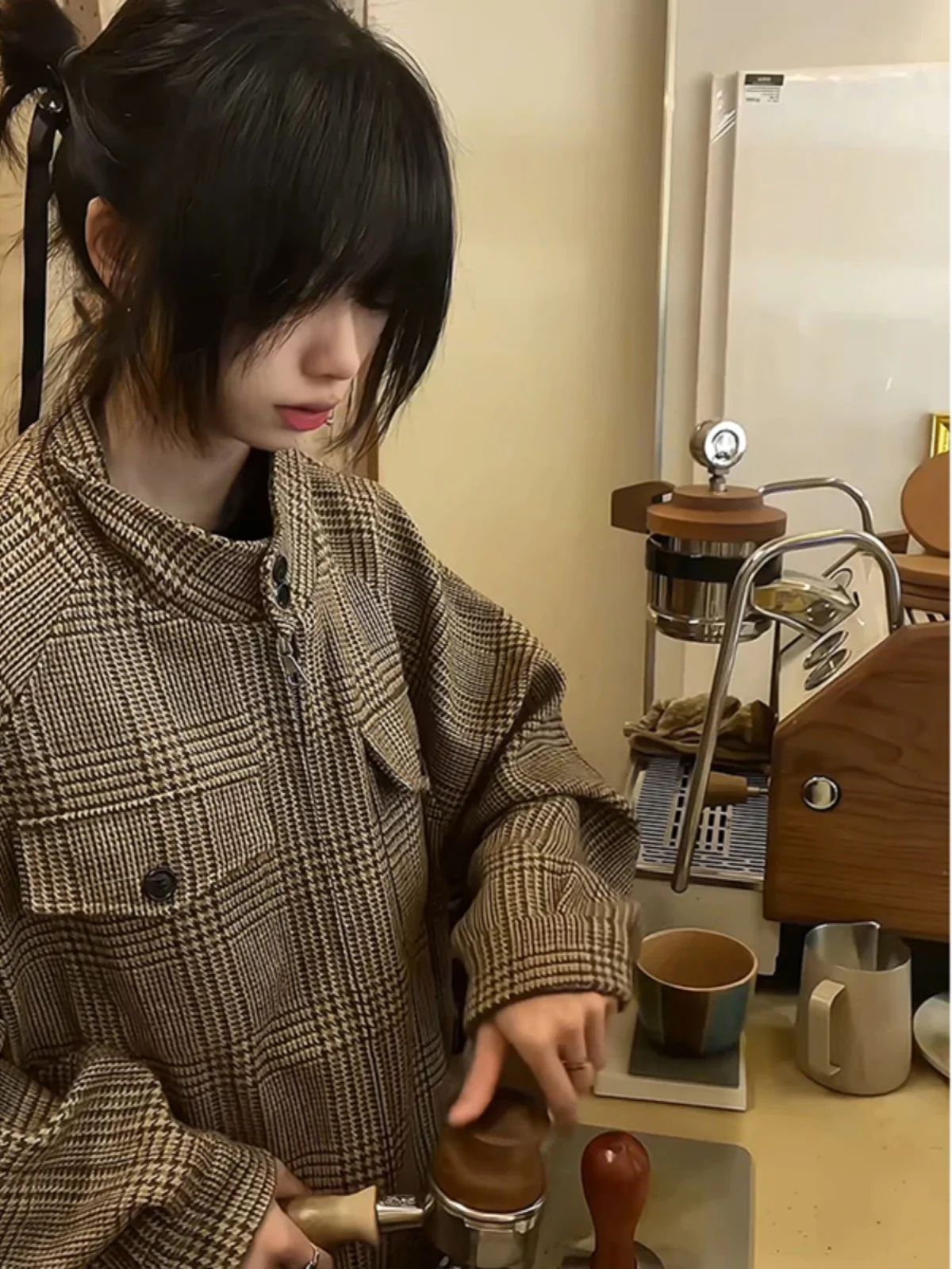 

Мужская стеганая куртка в американском ретро-стиле, осенне-зимняя, свободного кроя, Harlington, для пар, осенний топ, свободный крой, длинный рукав