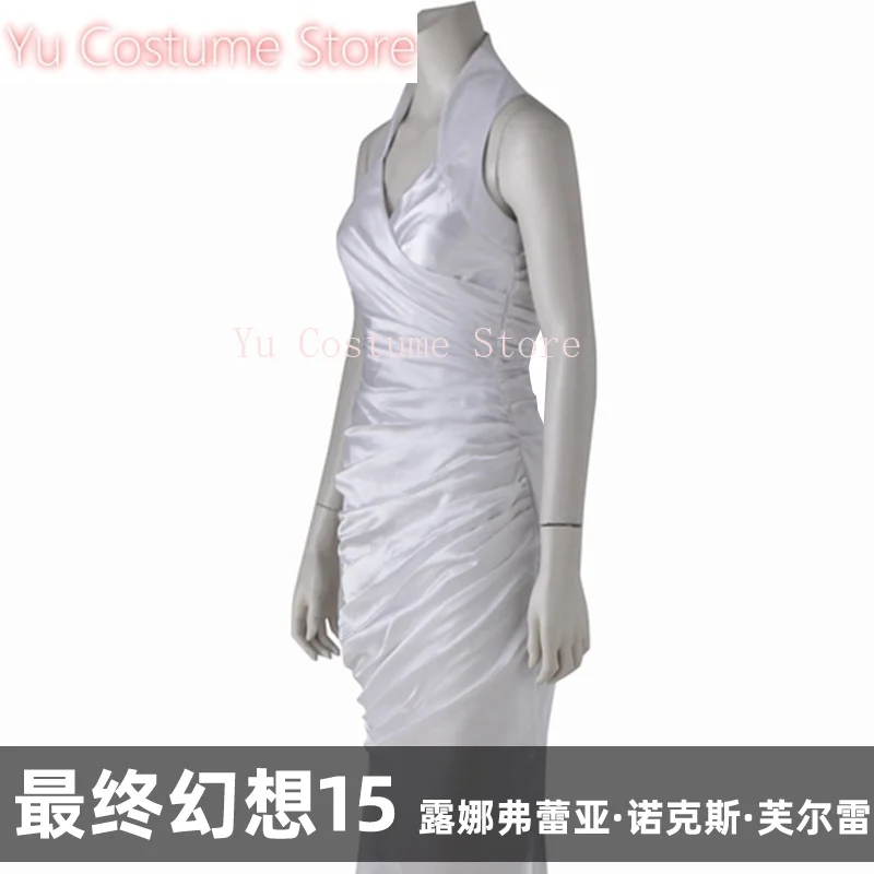 Disfraz Yu Ff15 Lunafreya Nox Fleuret, disfraz de Cosplay, uniforme de fiesta de Anime, ropa de juego de rol para Halloween