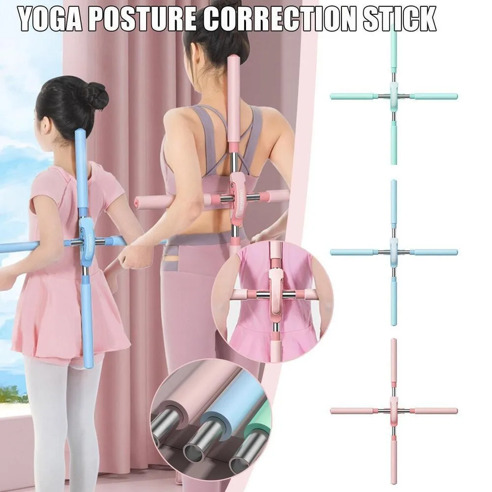 New Yoga Pole Open Shoulder Beauty Back Posture Corrector Stick Open Back