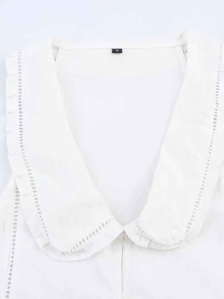 2025 ฤดูร้อนผู้หญิงVINTAGE Casual Chicเย็บปักถักร้อยเสื้อแขนกุดแฟชั่นHoliday Tops