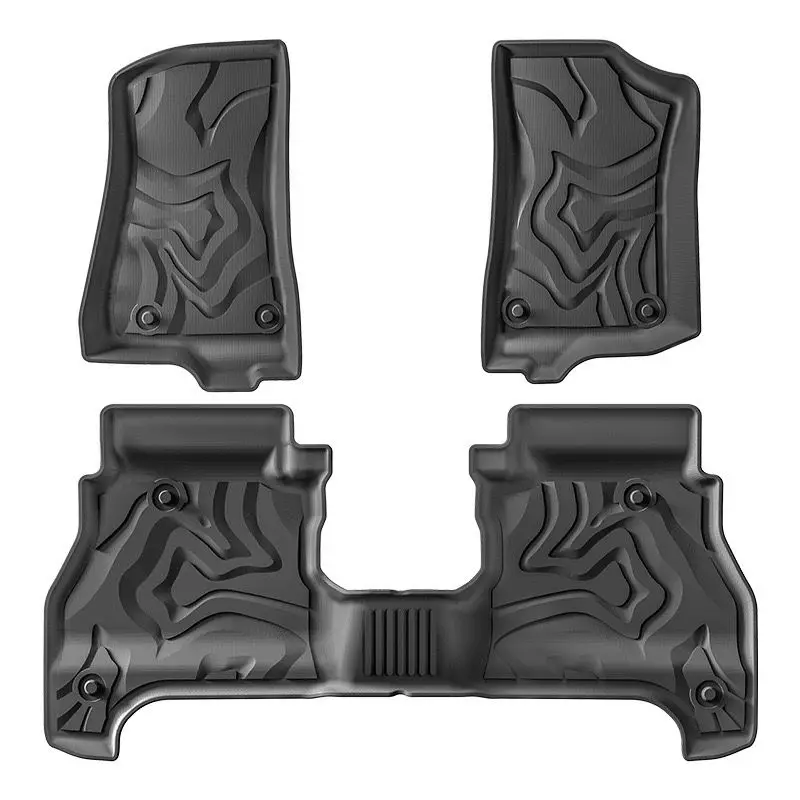 

For Jeep Gladiator 2020-2024 TPE Car Floor Mats All Weather Waterproof Anti-Slip Cargo Liner Anti Dirty Pads Car accessories