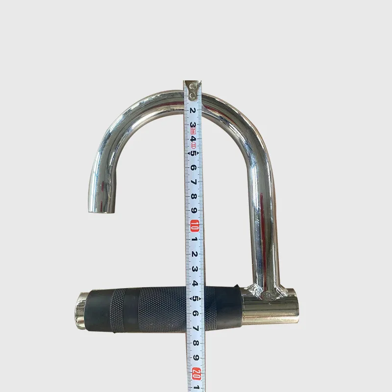 Metal Resistance Band Handles Home Gym Pull Up Handle with Rubber Heavy Duty Handles for Elastic Band Workouts Attachment