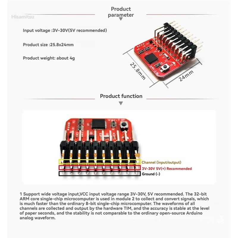 Receptor remoto modelo ABJF-3-30V T1P PWM a PPM/SBUS/ELRS para módulo convertidor de señal codificador DJI S.BUS de 32 bits
