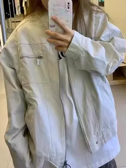 

Американская спецодежда в стиле ретро, свободная повседневная одежда, весенне-осенняя новая корейская универсальная мужская и женская куртка для пар