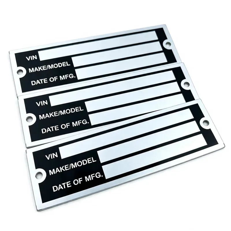 Customized Personalized Metal Nameplates, equipment and Mechanical Serial Number Plates, and Home Decoration Metal Nameplates