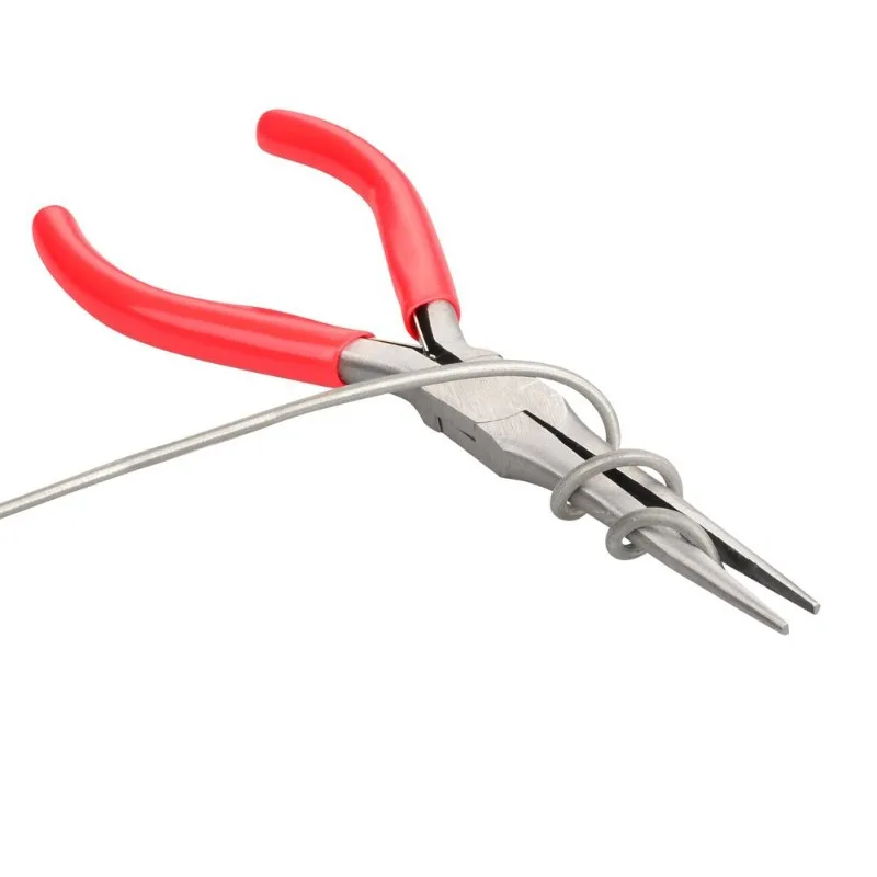 4.5 Inch Spring Leaf Needle Nose Pliers Mini Precision Jewelry Pliers & Manicure DIY Handmade Craft Model Making Repair Tools