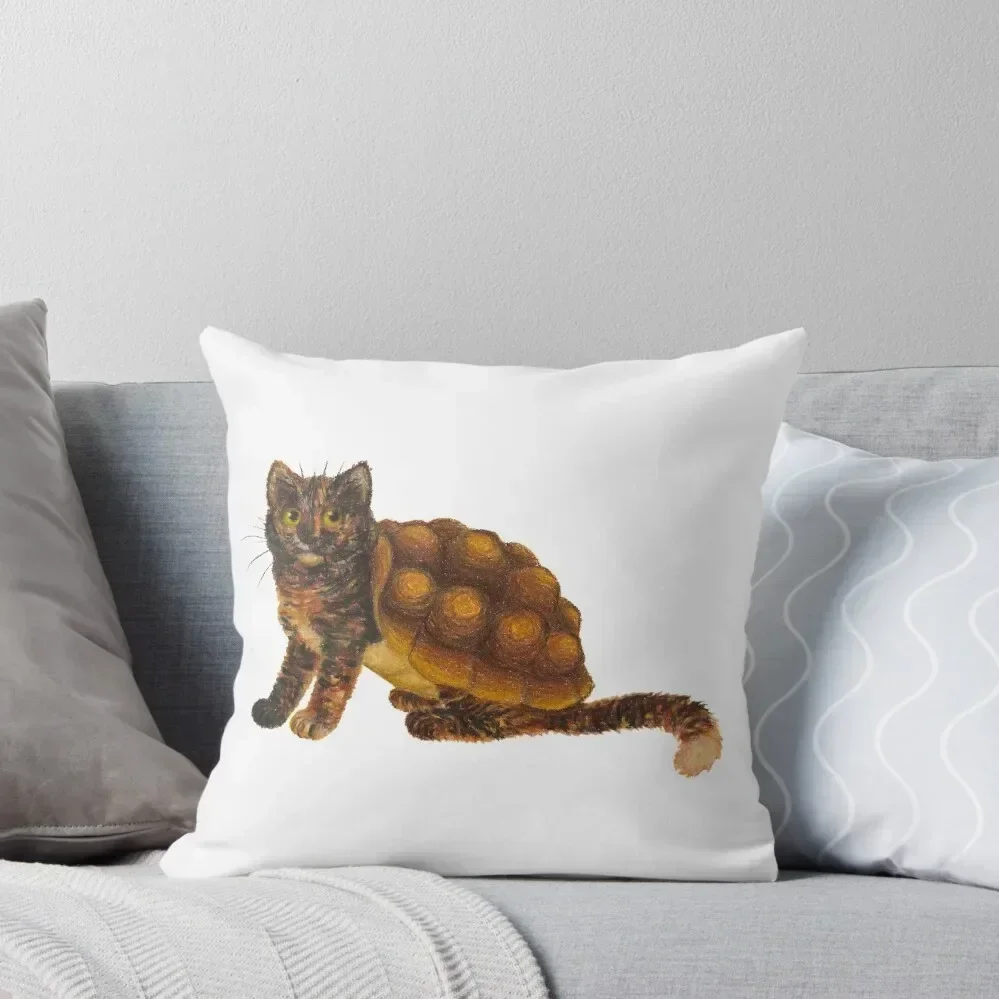 

tortoiseshell cat Throw Pillow sleeping pillows Pillowcases Bed Cushions Cushion Cover Luxury pillow