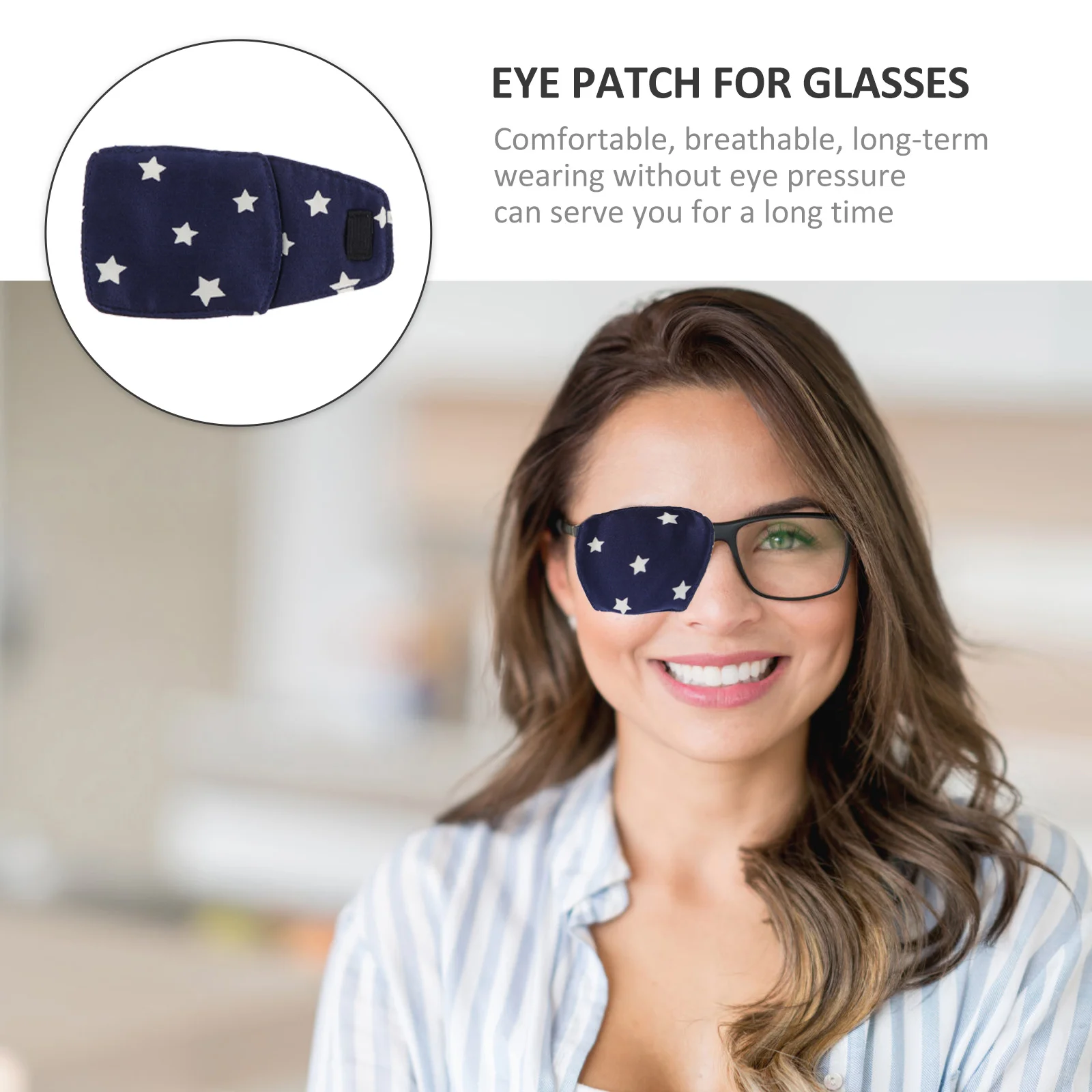 

Eye Patch for Kids and Adults Silk Material Strabismus Correcting Cover Amblyopia Training Aid Smooth Surface Long-Lasting