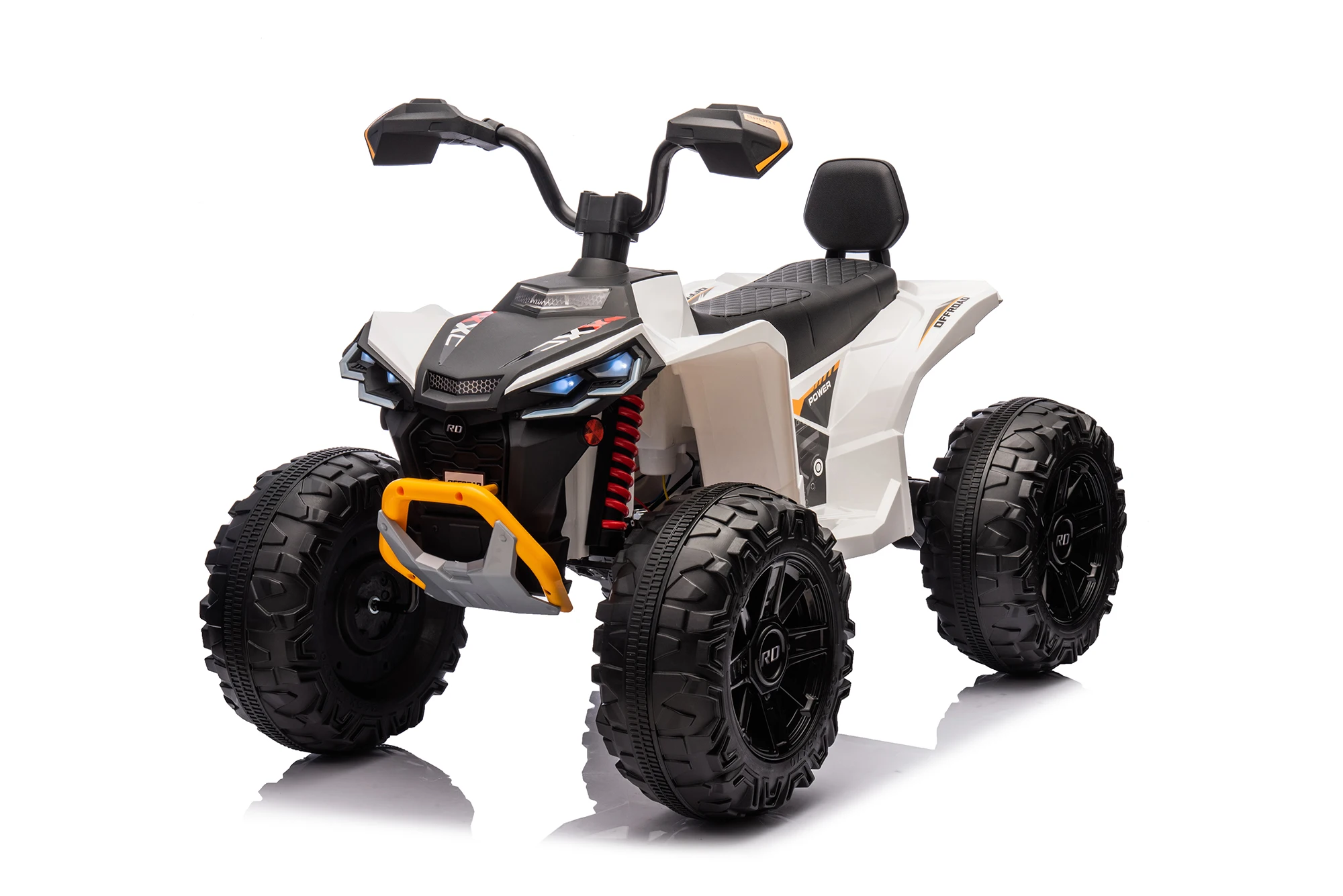 ركوب الدراجات الكهربائية للأطفال 24 فولت مع محركات مزدوجة 500 وات، ومقعدين، وصوت بلوتوث، ومكابح طوارئ، ومصابيح أمامية LED، ومشغل موسيقى #3