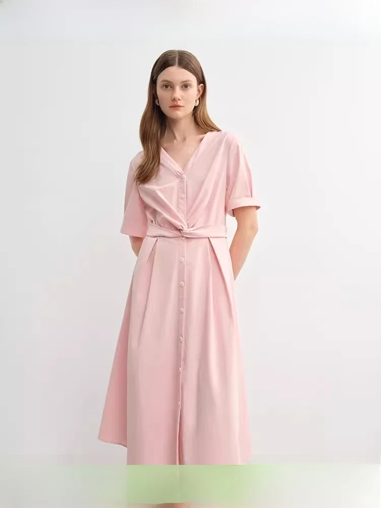 

Женская юбка миди Ele Large Size с узлом Dr Knot, простой дизайн, повседневная, летняя, для полных женщин