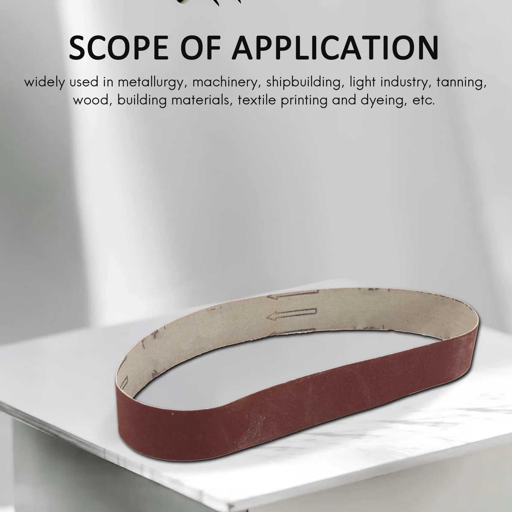 F-T 18 ชิ้นเข็มขัดขัดอลูมินา 533X30 สีน้ําตาลคอรันดัมวงแหวนเข็มขัดขัด KX167 เข็มขัดขัด