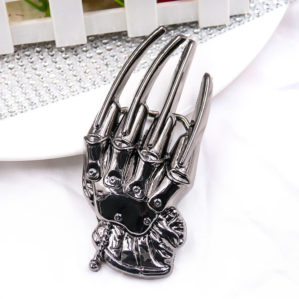 

Skeleton Hand Belt Buckle Heavy Metal Rock Knight Buckle Belt DIY Homemade Handmade Waistband Components Jeans Accessories