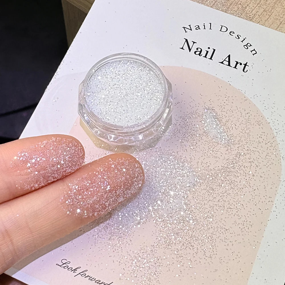  1 pot sprankelend wit nagelg - Dip Powder Nail recensie en prijs