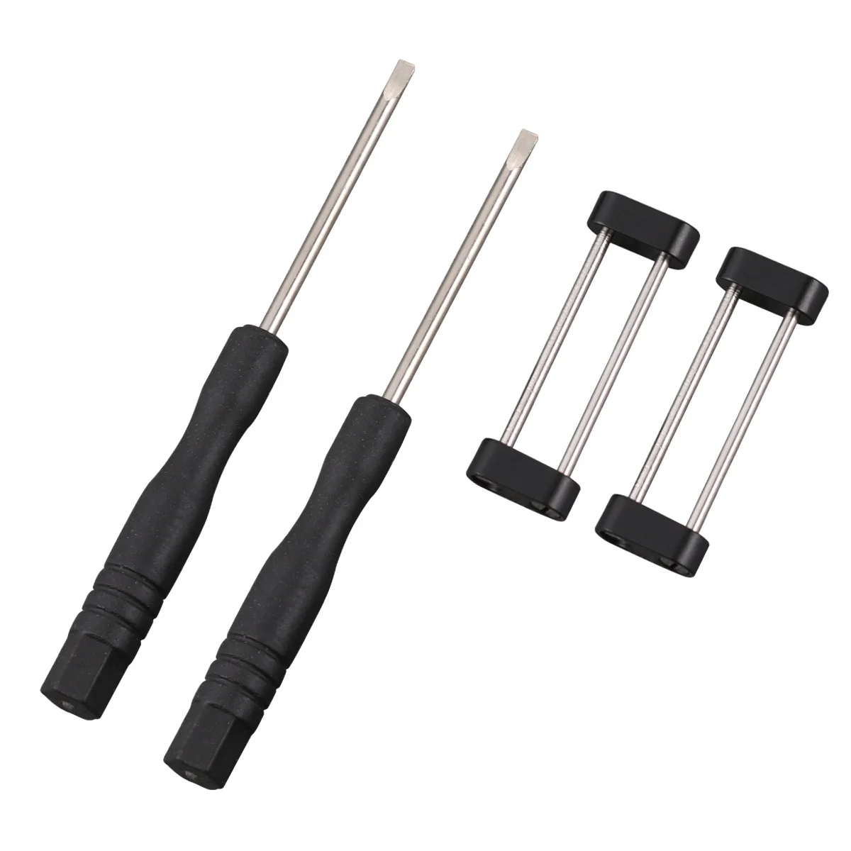 

1 set Stainless Steel Watch Strap Connecting Ring Set No Fit Connector For Band Tool Included Black Silver Watch Band