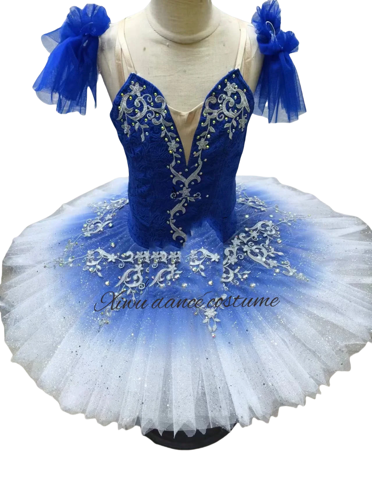 Disfraz de ballet profesional de alta calidad, traje de ballet de tamaño personalizado, vestido de competición de gama alta