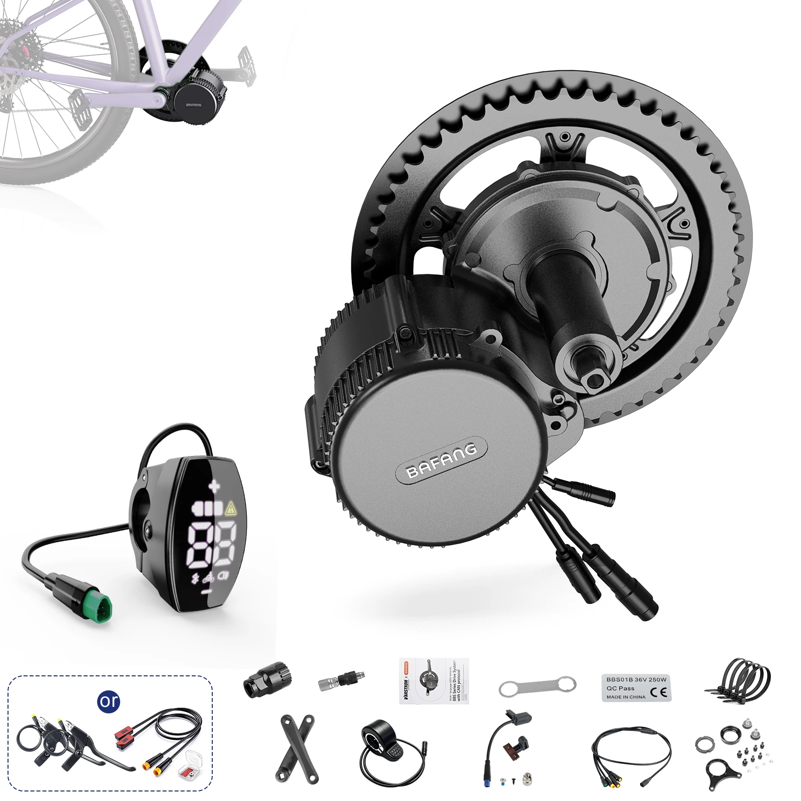 Mid Drive Motor Kit 52V 1000W - [US Stock] Bafang Mid Drive Kit