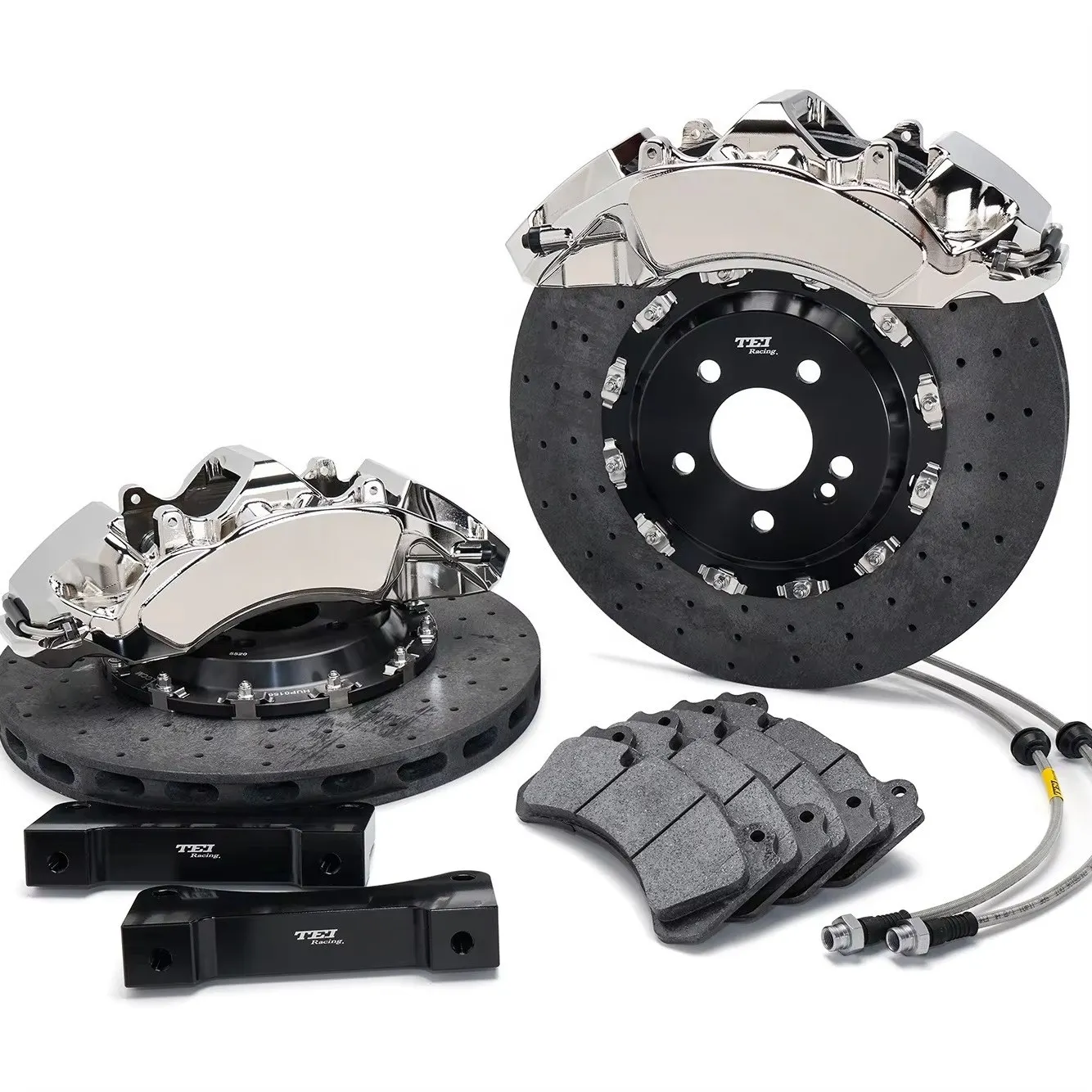 TEI Racing S60 Explor Big Brake Kit 6piston Caliper With Ceramic Carbo 378/405mm Disc Rotor For AMG W464 W463 G500 G63 G Class
