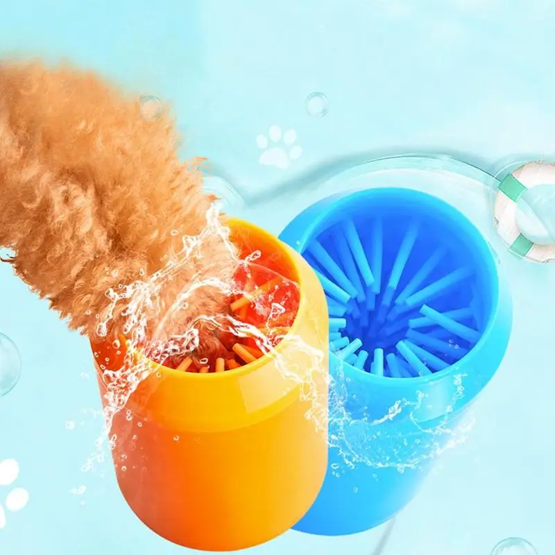 

Portable Dog Paw Cleaner Soft Gentle Silicone Pet Foot Washer Cup Paw Clean Brush Quickly Washer Dirty Cat Foot Cleaning Brush