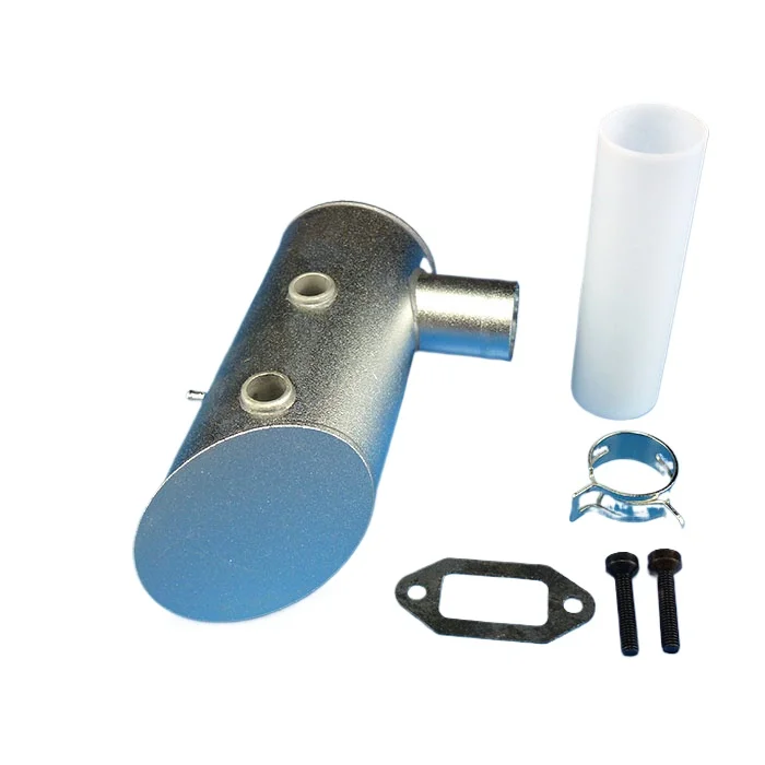 Silenziatore di scarico originale DLE61, tubo in acciaio inossidabile ad alte prestazioni per motore a gas per elicottero aereo DLE61 RC