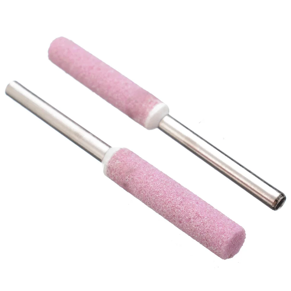 5Pcs 4mm Diamond Chainsaw Grinding Head Sharpener Polishing Burr Stone File Chain Saw Grinding Garden Power Tools Accessories