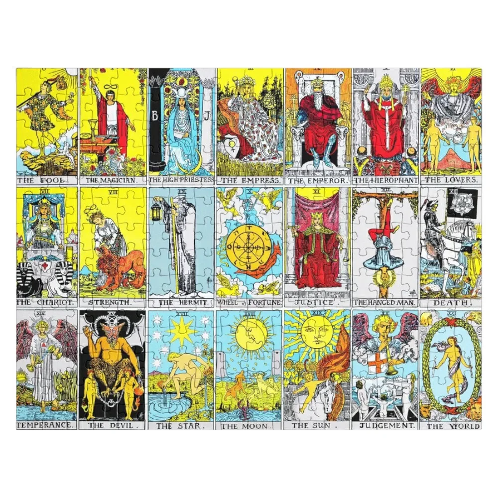 Rider-Waite Tarot Major Archana Jigsaw Puzzle Wood Photo Personalized Personalized Name Puzzle