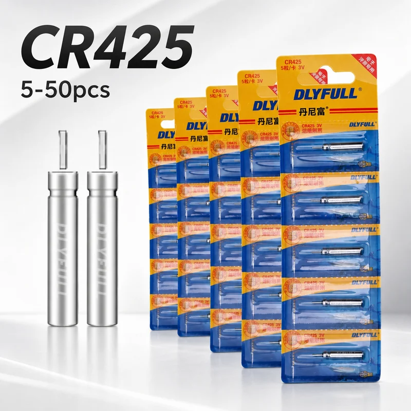 CR425 Lithium Pin Float Battery 5-50PCS for Luminous Fishing Float Night Fishing Electronic Float Tackle Accessory