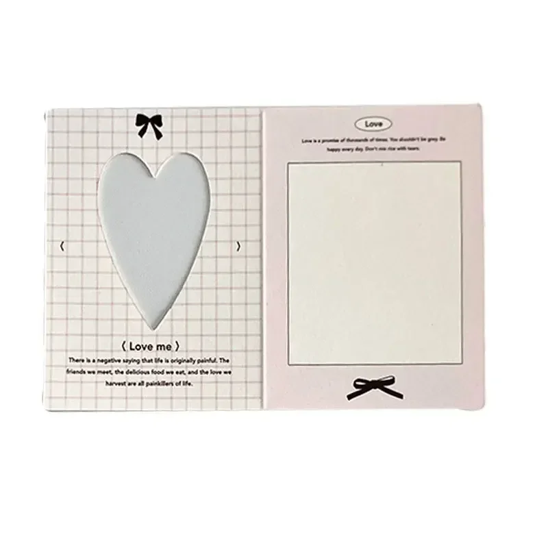 10 Pcs/Pack Hollow Mini Folding Card Idol Photo Cardboard Protection Photo Card Packaging Material Deco Folding DIY Message Card