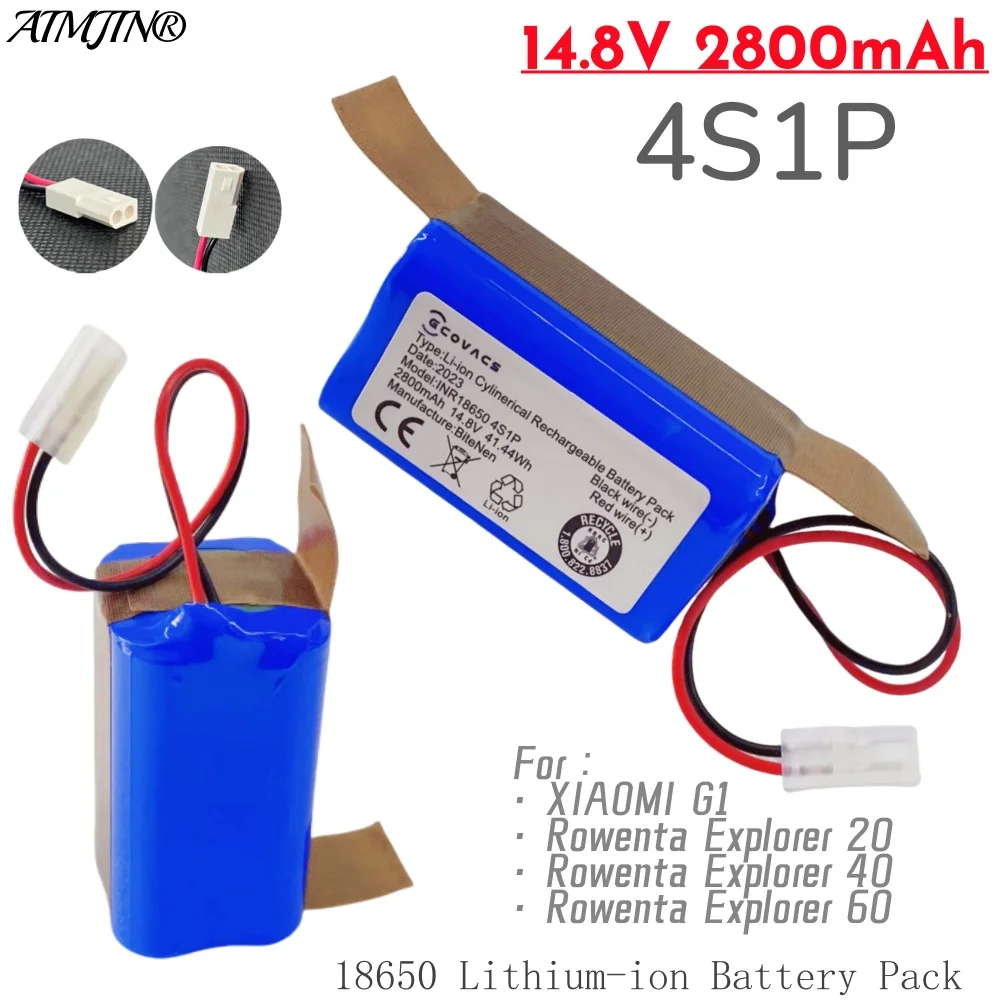 

100% оригинальный литий-ионный аккумулятор 14,8 В для робота-пылесоса Xiaomi G1 Mi Essential MJSTG1