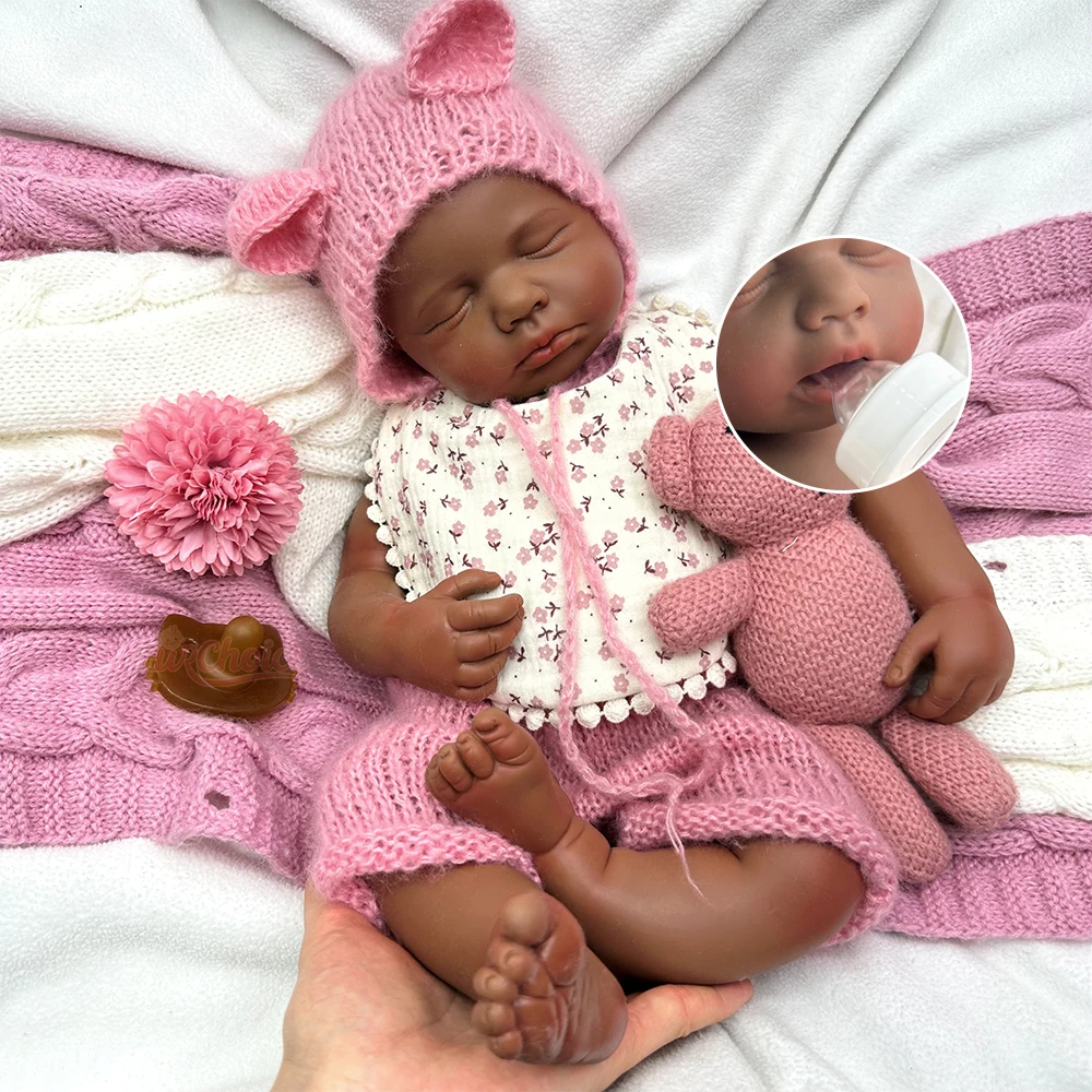 

Realistic Skin Veins Loulou 20Inch Silicone Reborn Baby Girl/Boy Full Soft Lifelike Weighted Doll Emotional Support for Elderly