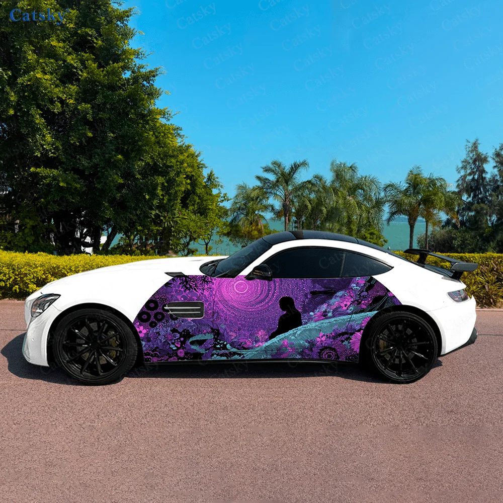 

Mysterious Unknown World Car Vinyl Wraps Decal Self-adhesive PVC Sticker Suitable for Trucks SUV Decor Auto Accessories Gift