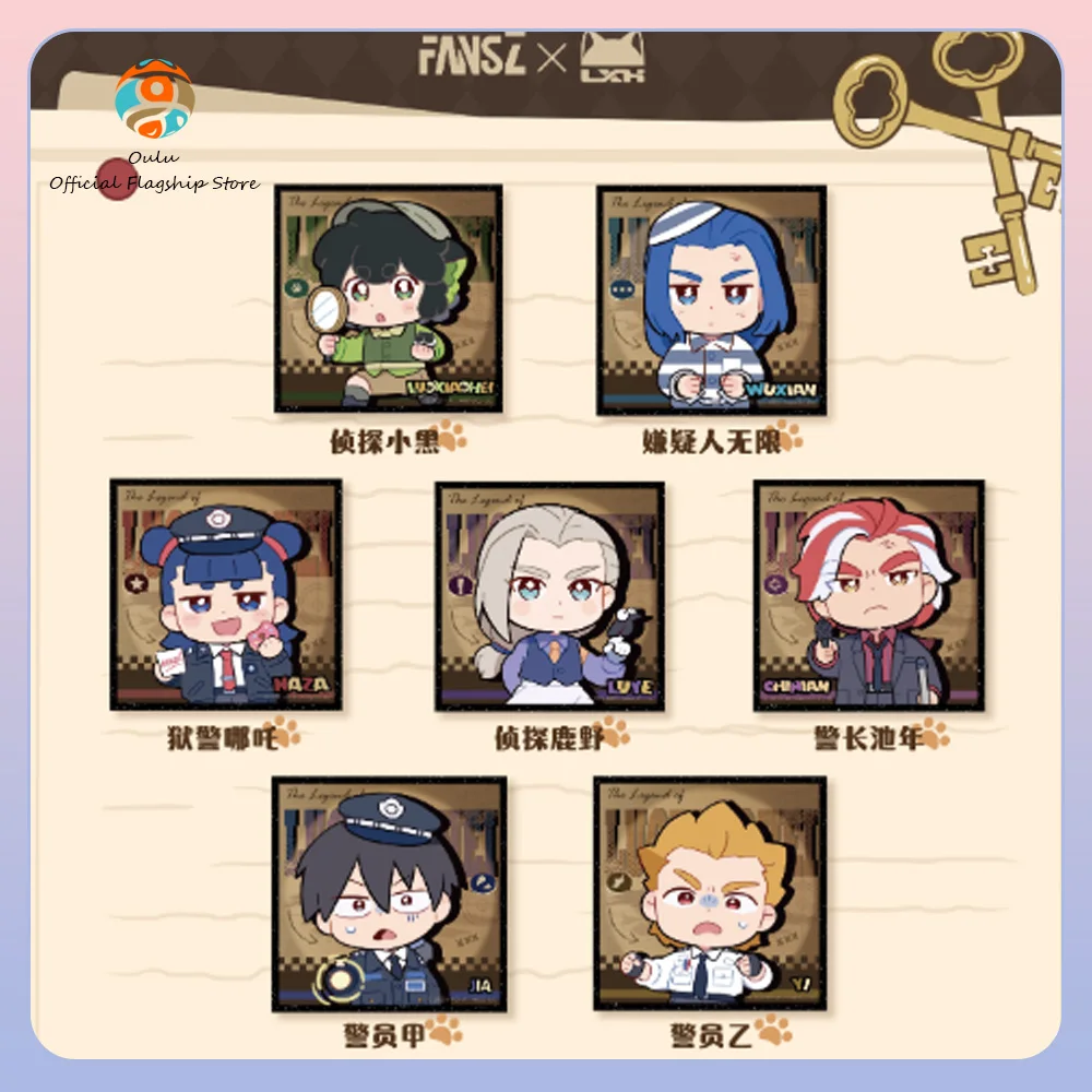 

New Genuine Luo Xiaohei War Chronicles Demon Spirits Detective Notebook Series Chibi Mini Shikishi Anime Merchandise Blind Bag