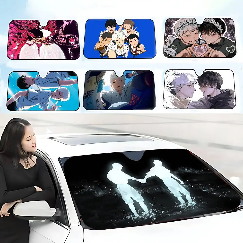 Anime T-the Summer Hikaru Died Stylish And Trendy Windshield Sunshade, Car Windshield Cover, Car Sunshade Curtain Sun Protection